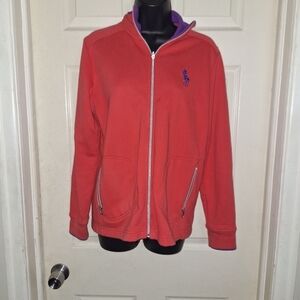 Ralph Lauren golf zip up sweatshirt size medium graphic design